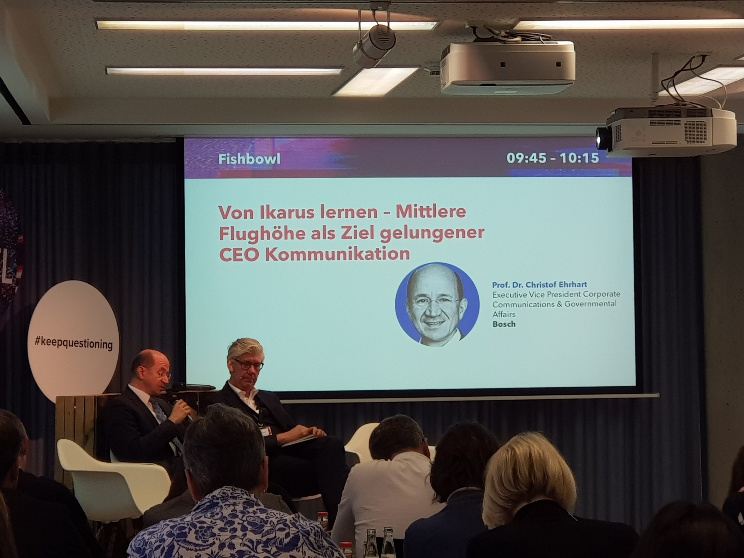 Prof. Dr. Torsten Oltmanns (Quadriga) & Prof. Dr. Christof Ehrhart (Bosch)